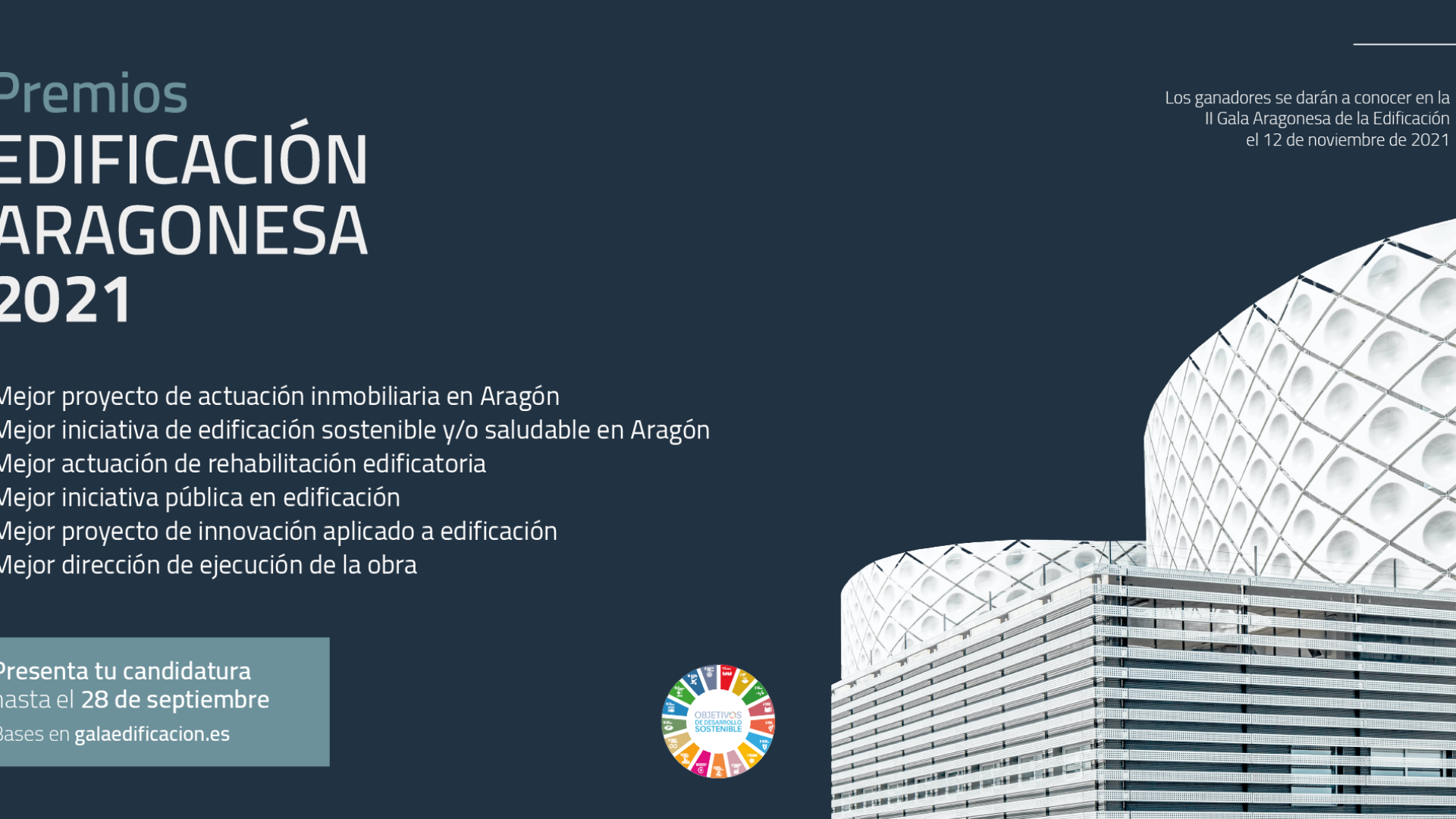 Heraldo de Aragón: Finaliza el plazo de presentación de candidaturas a los Premios a la Edificación Aragonesa 2021