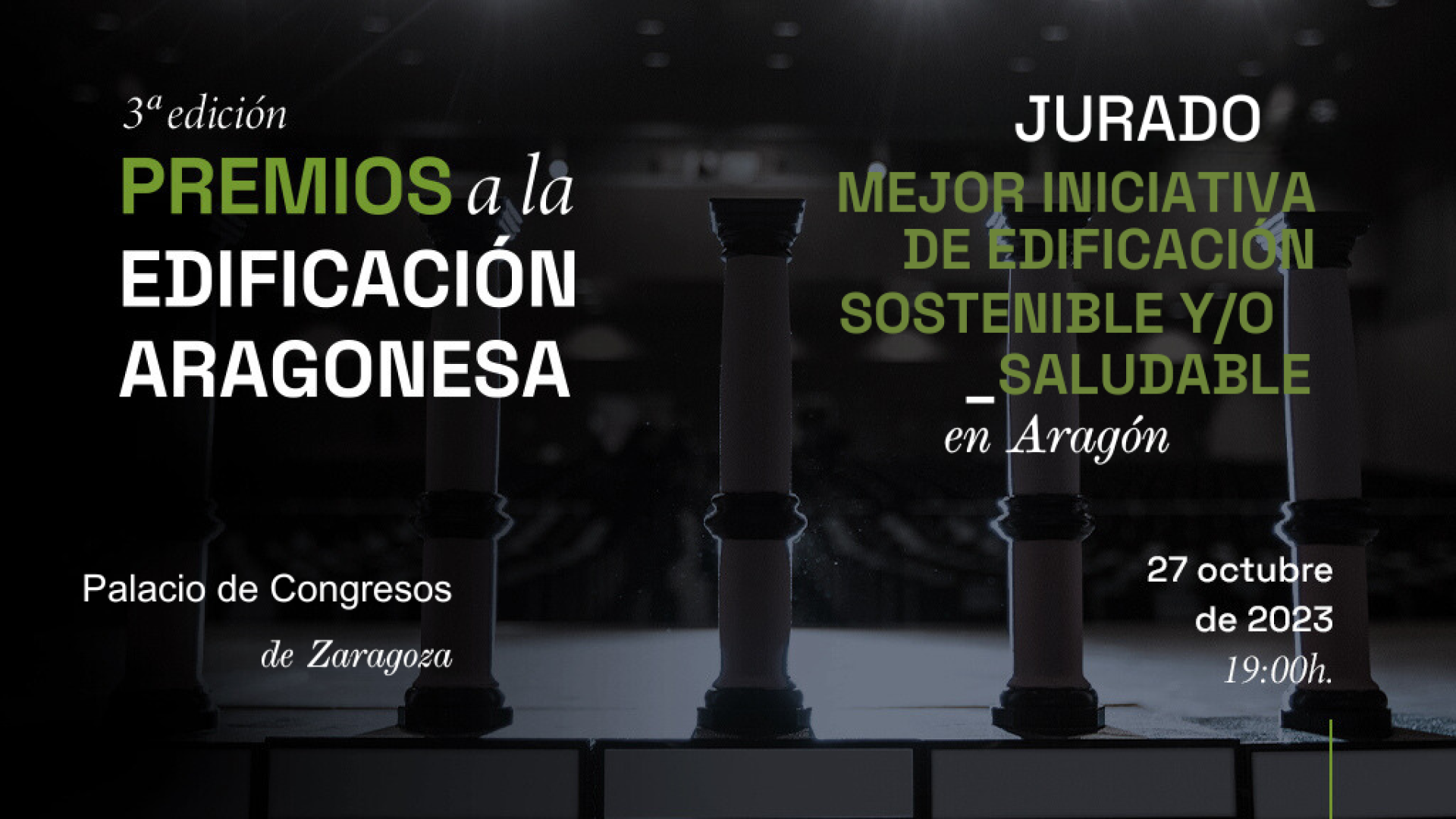 Presentación del jurado para la elección del Premio Mejor iniciativa de edificación sostenible y/o saludable en Aragón
