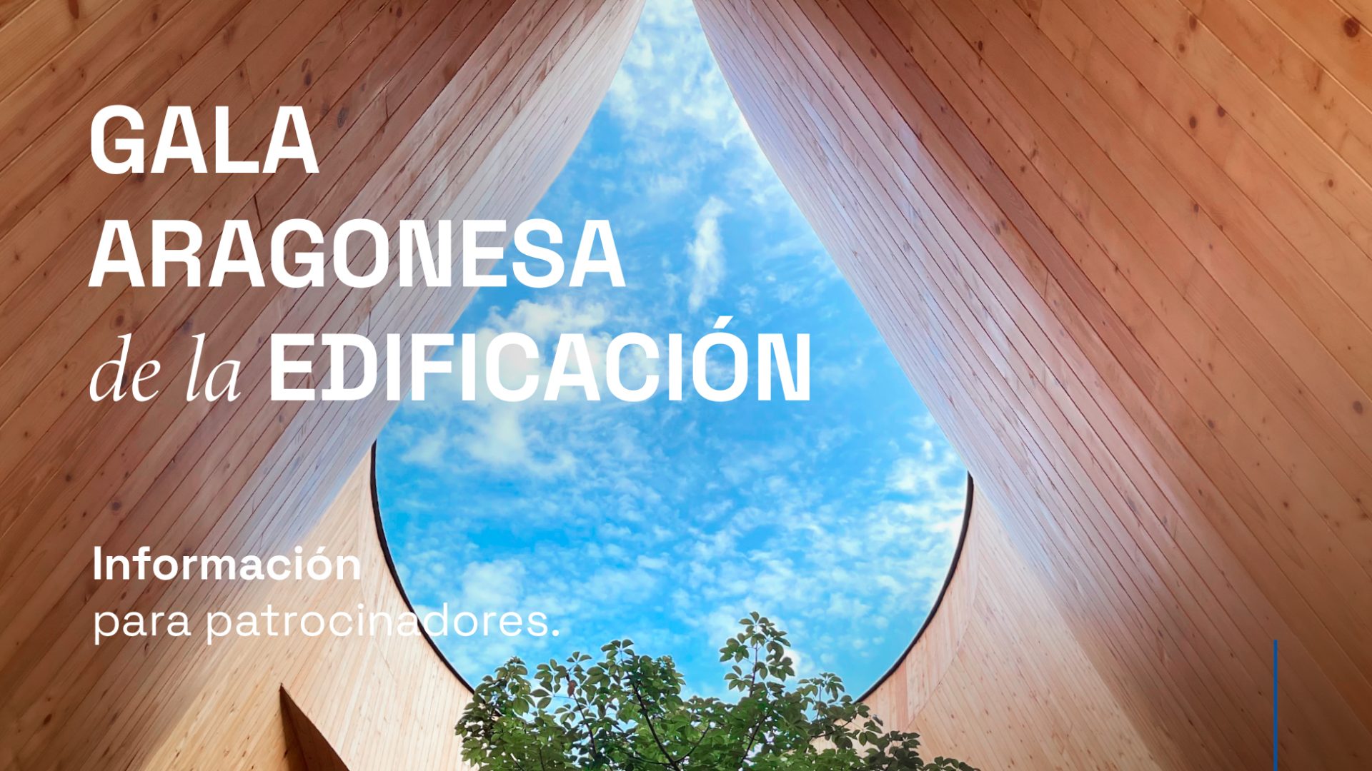 Abierto el plazo para la inscripción de patrocinadores de la Gala Aragonesa de la Edificación 2025