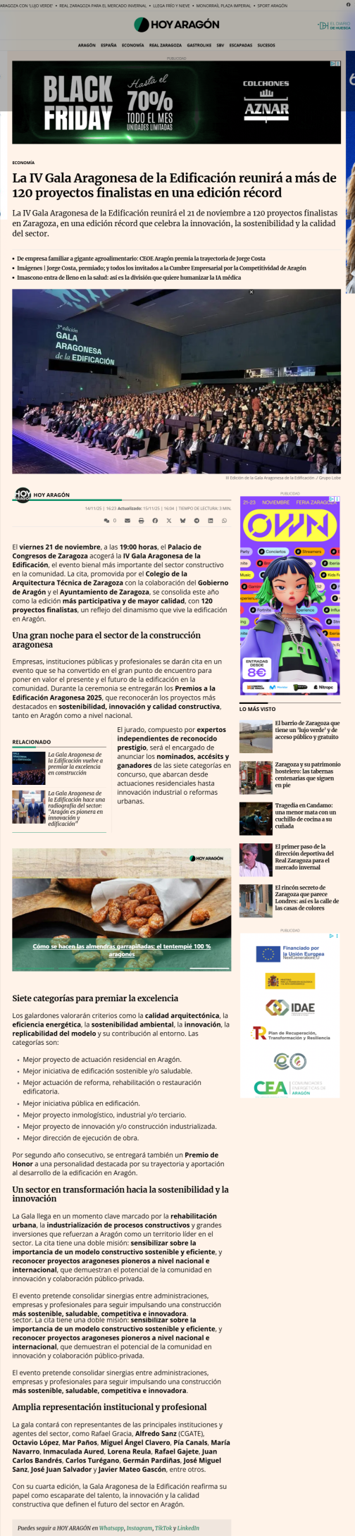 Noticia de HOY ARAGÓN