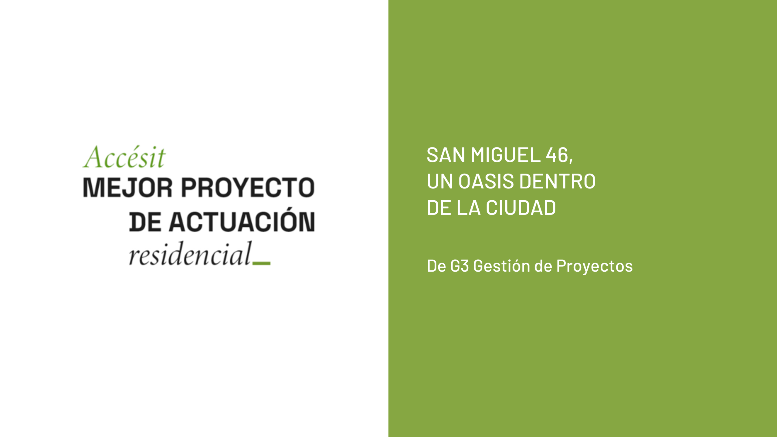 ACTUACIÓN RESIDENCIAL